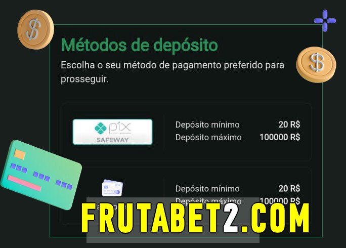 O cassino frutabet bet oferece uma grande variedade de métodos de pagamento