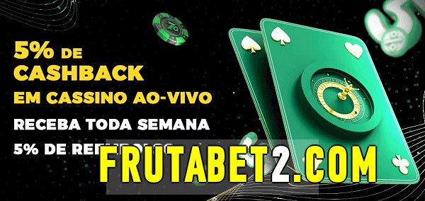 Promoções do cassino ao Vivo frutabet 